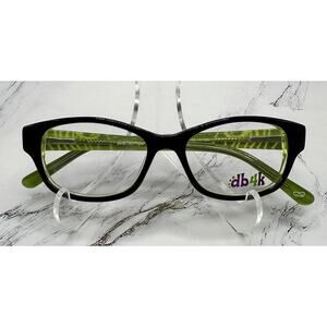 DB4K By Europa-Kids Eyeglasses-Scribble C1-Eggplant/Lime-45-14-125-New w/Case